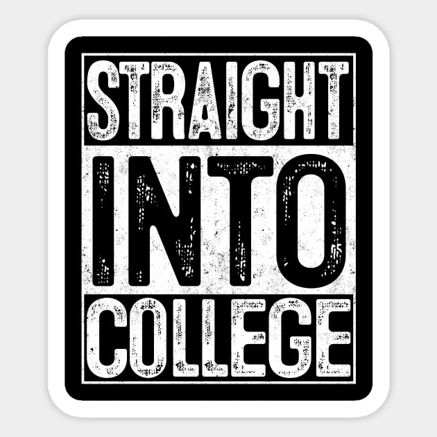Straight Into College Back to University Gift First Day Sticker by rhondamoller87